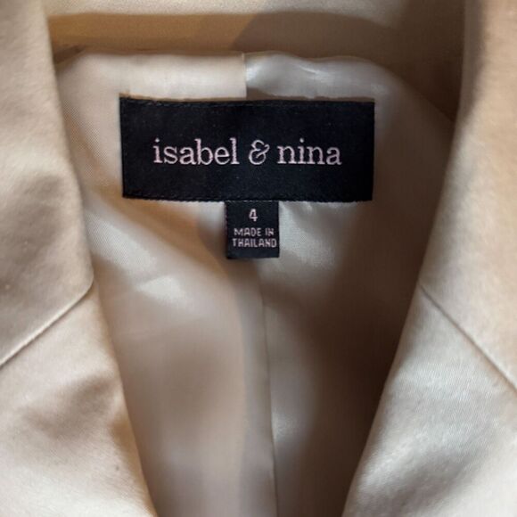 Isabel & Nina Beige/cream Blazer Size 4 - Picture 6 of 10
